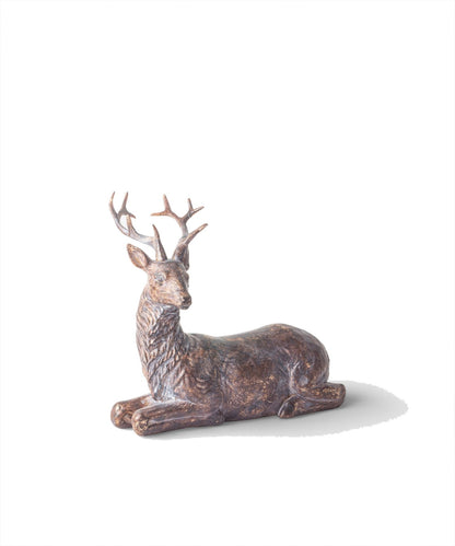 French Country Sentinel Small Lying Down Reindeer Right Side