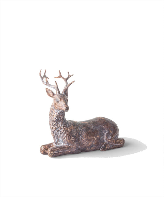 French Country Sentinel Small Lying Down Reindeer Right Side