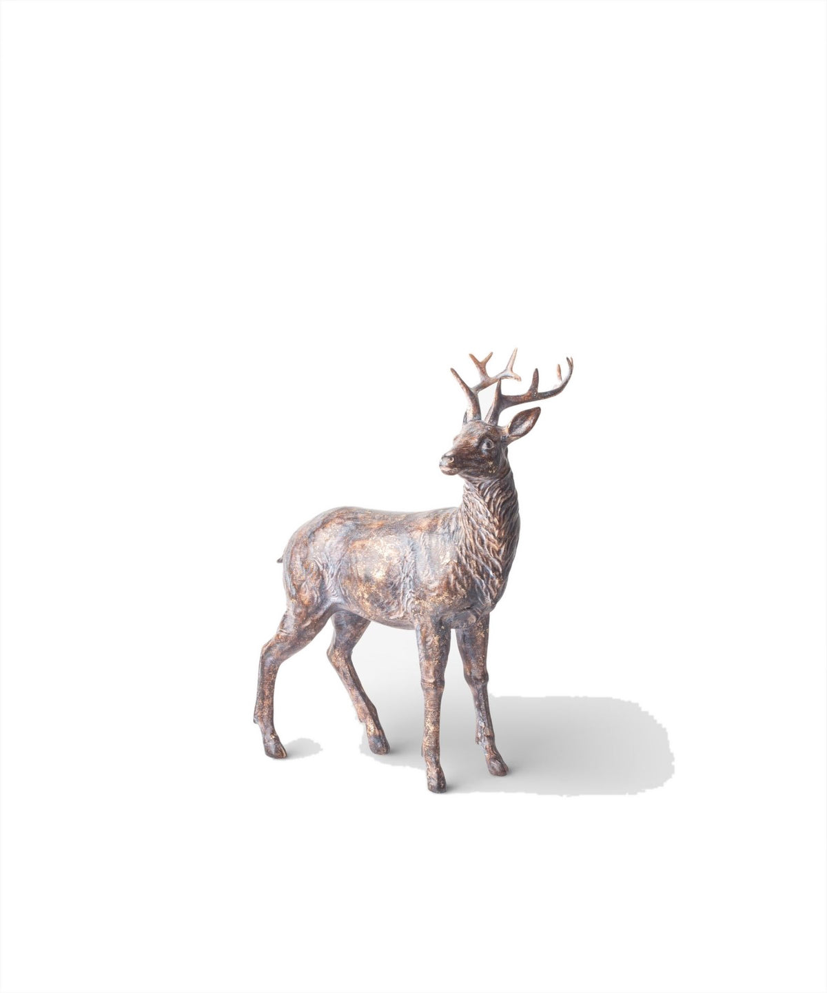 French Country Sentinel Small Standing Reindeer Left Side