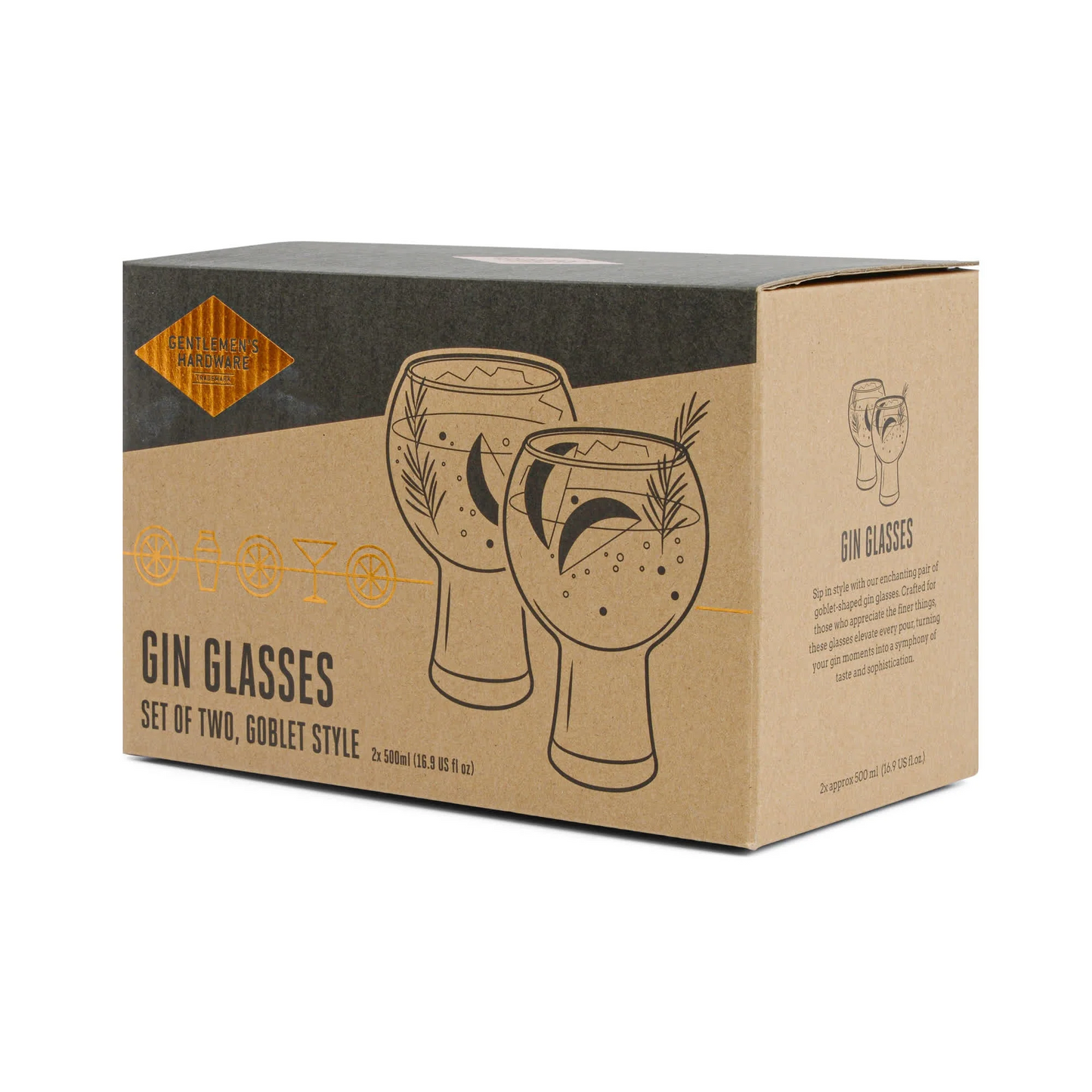 Gentlemen's Hardware - Gin Glasses Set of 2