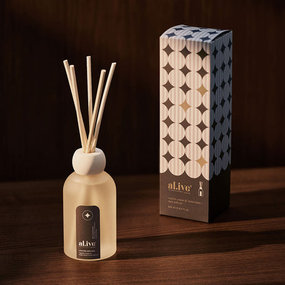 al.ive Body Reed Diffuser - Vanilla Cream and Tonka Bean