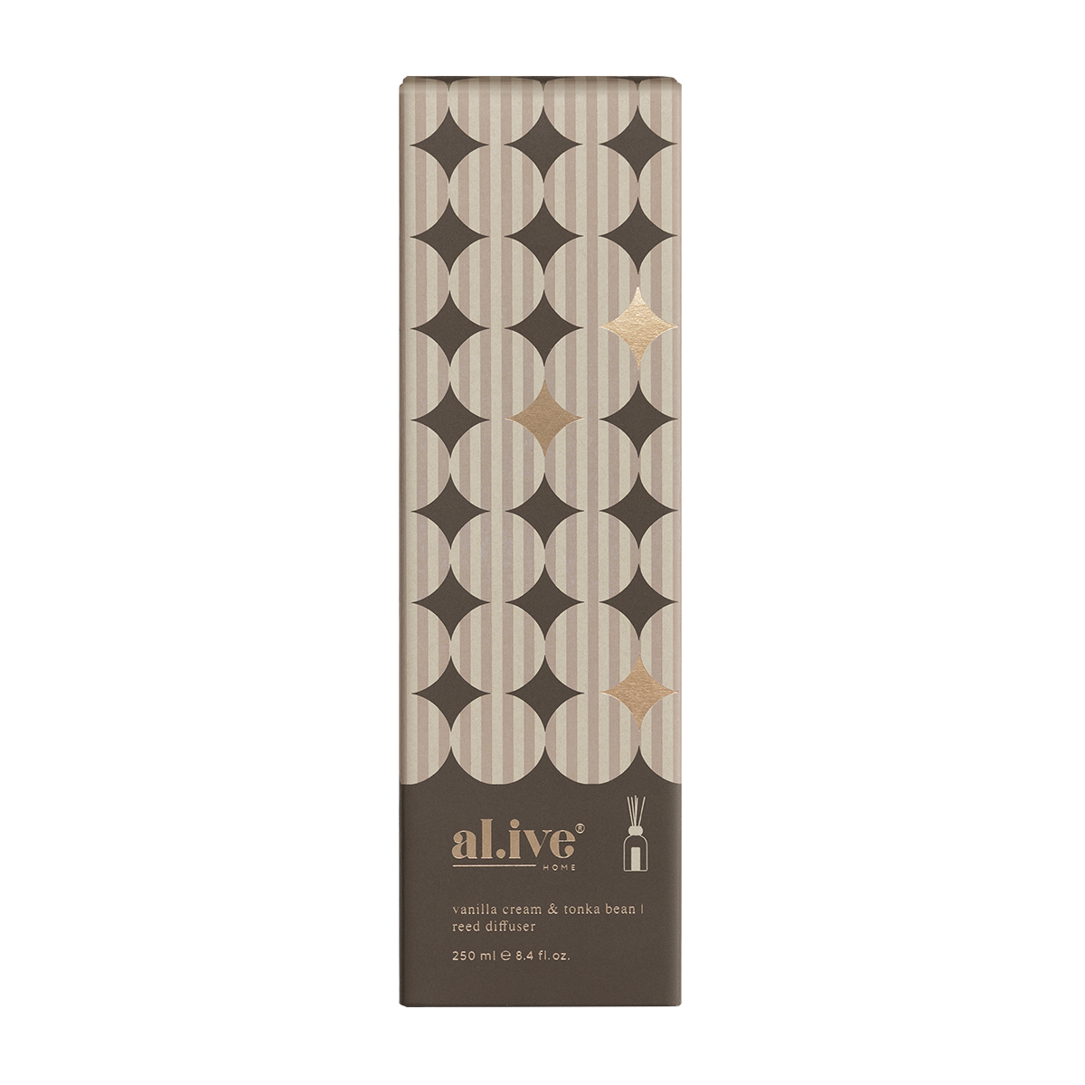 al.ive Body Reed Diffuser - Vanilla Cream and Tonka Bean