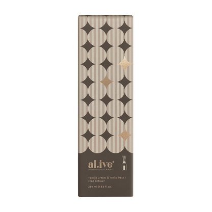 al.ive Body Reed Diffuser - Vanilla Cream and Tonka Bean