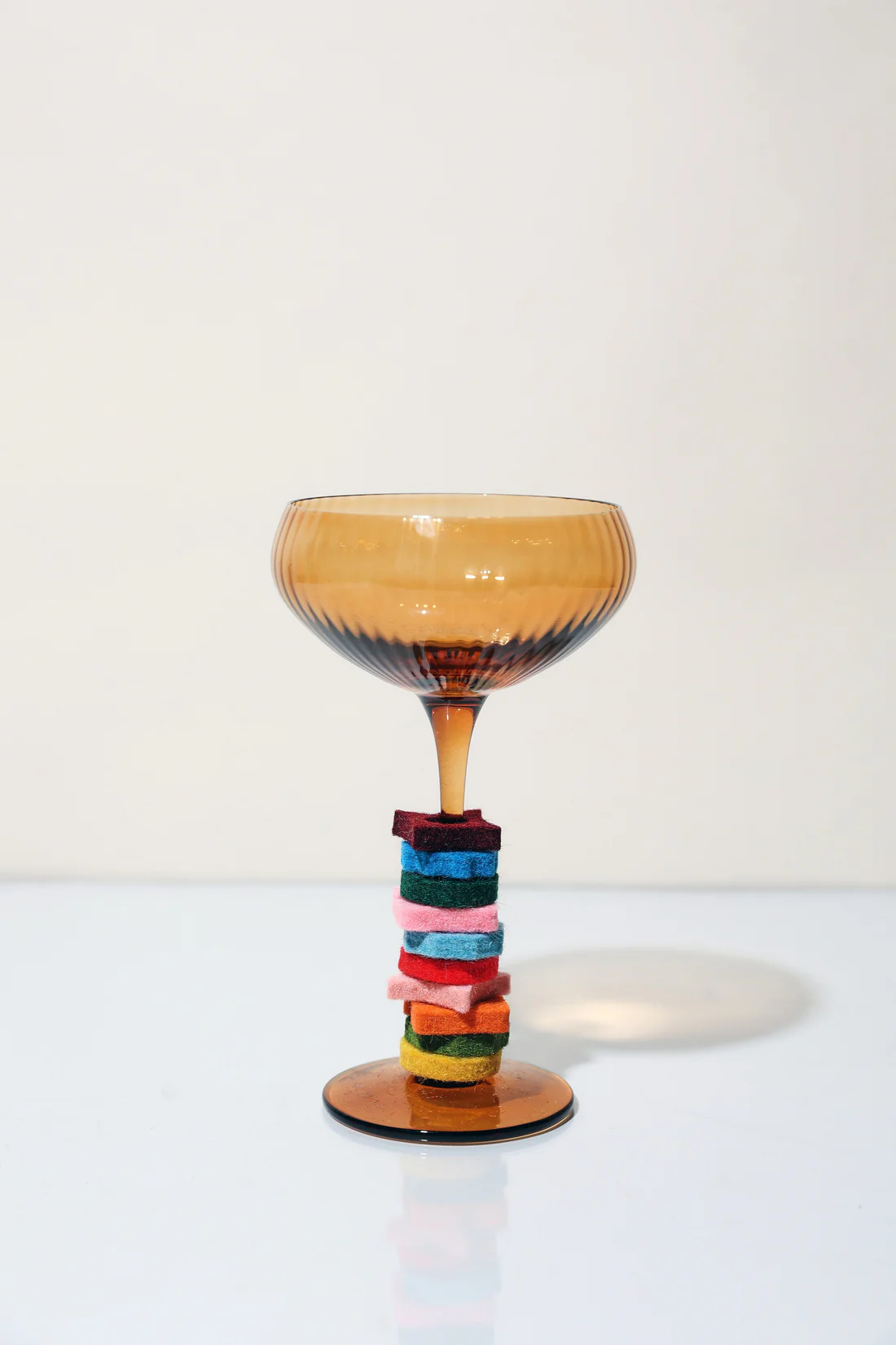 Here's How - The Lou Coupe Glass Set - Amber