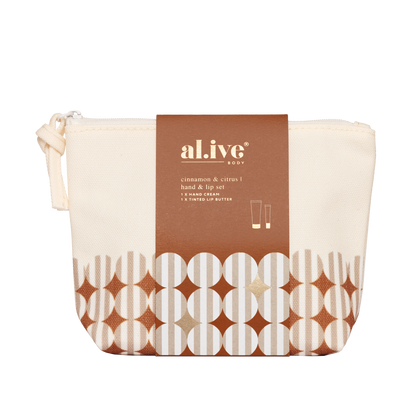 al.ive Body Hand & Lip Giftset - Cinnamon & Citrus