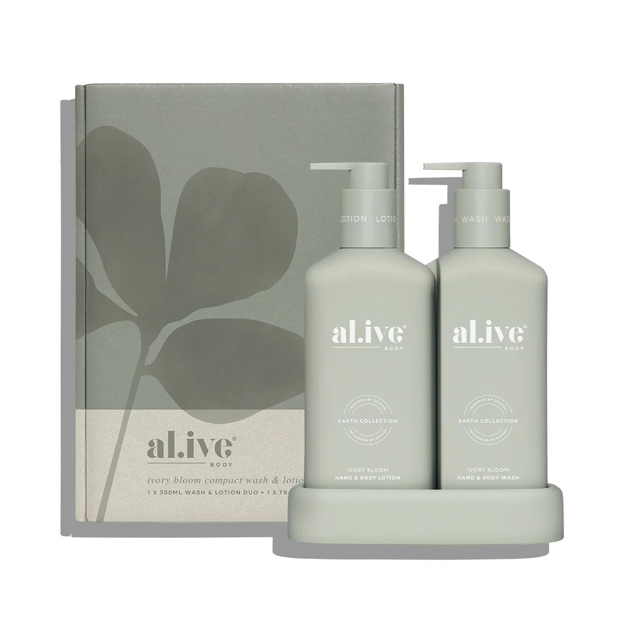 al.ive Body - Wash & Lotion Duo Compact - Ivory Bloom