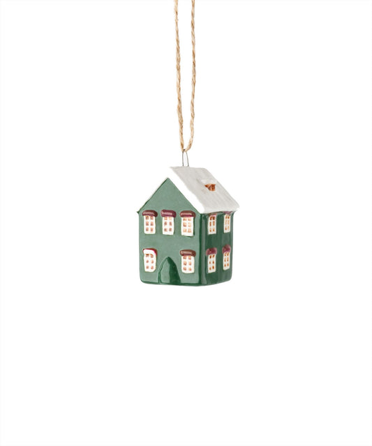 French Country Hanging Mini House Green