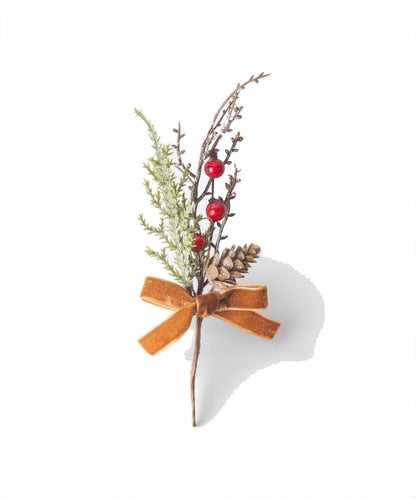 French Country Woodland Picks - Set of 4