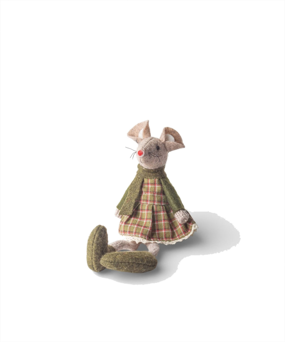 French Country Green Tilly Mouse Sitting