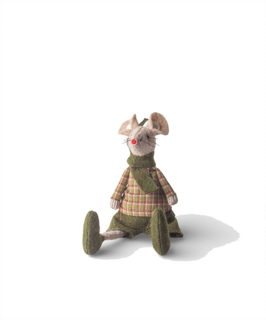 French Country Green Billy Mouse Sitting