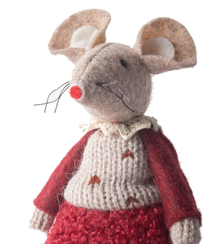 French Country Red Edna Mouse Hanging