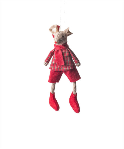 French Country Red Harry Mouse Hanging