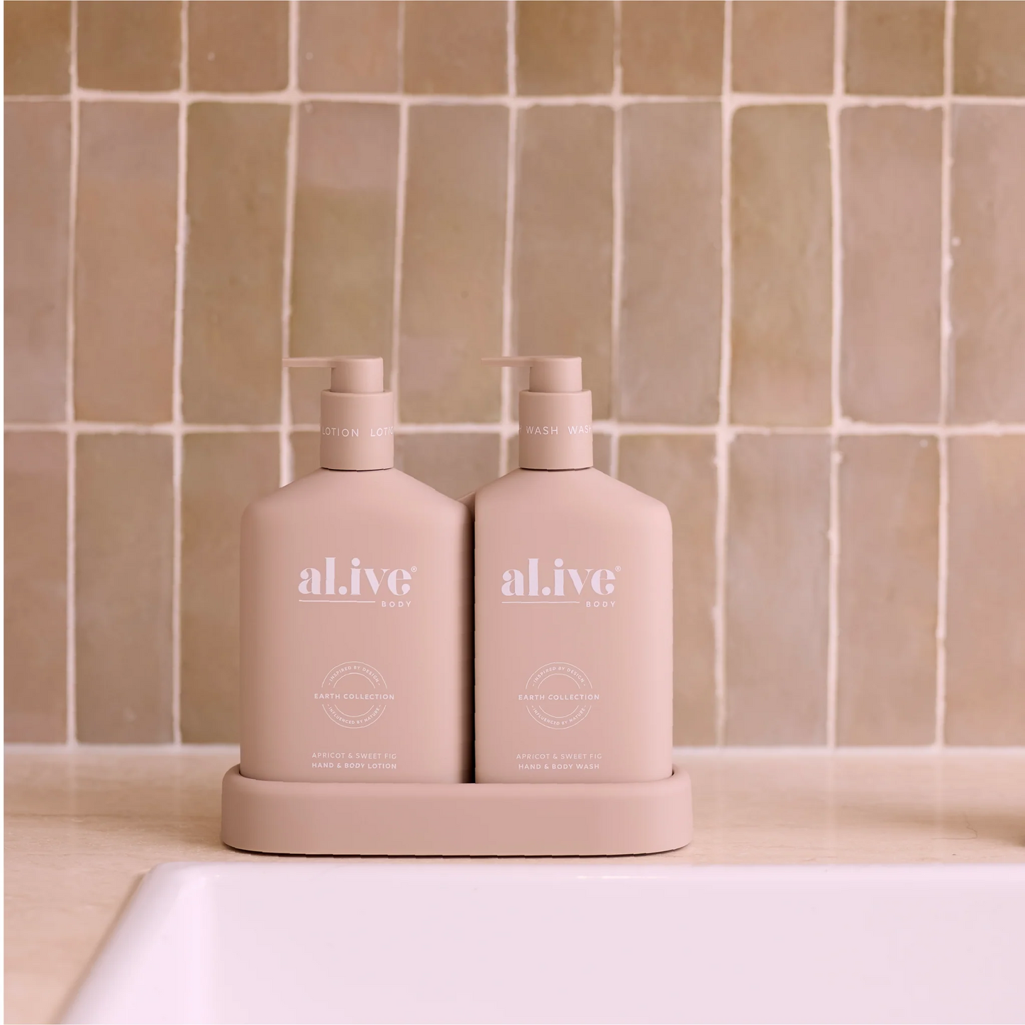 al.ive Body - Wash & Lotion Duo - Apricot & Sweet Fig