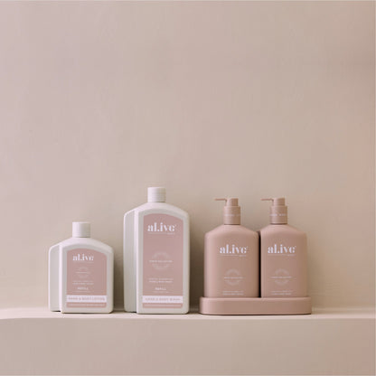 al.ive Body Hand & Body Lotion Refill - Apricot & Sweet Fig 650ml