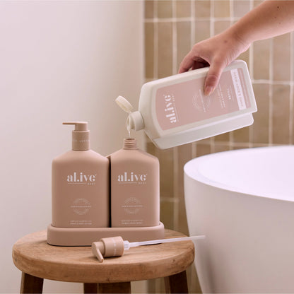 al.ive Body Hand Wash Refill - Apricot & Sweet Fig 1L