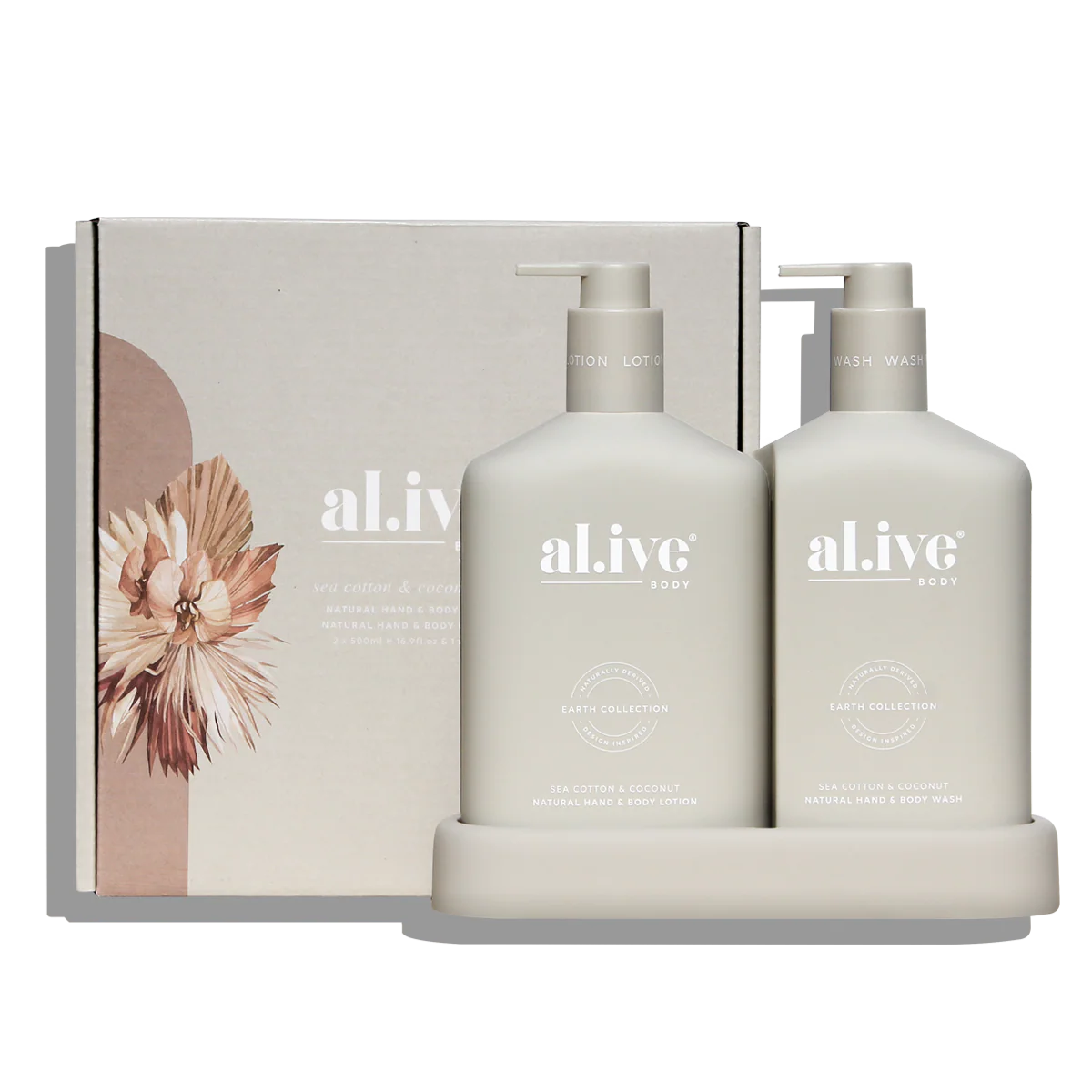 al.ive Body - Wash & Lotion Duo - Sea Cotton & Coconut