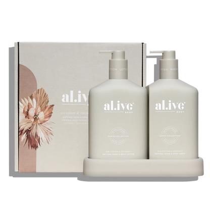al.ive Body - Wash & Lotion Duo - Sea Cotton & Coconut