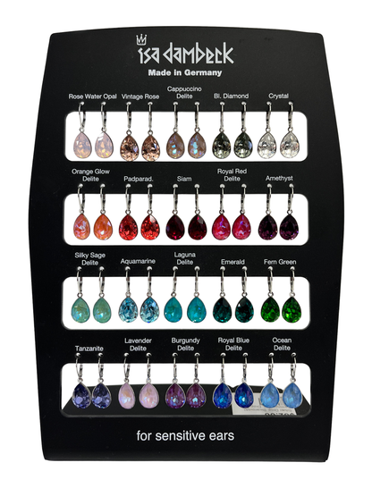 Silver Drop Swarovski Earrings