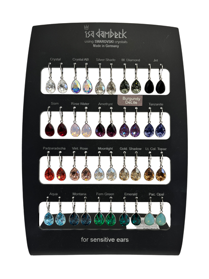 Silver Drop Swarovski Earrings