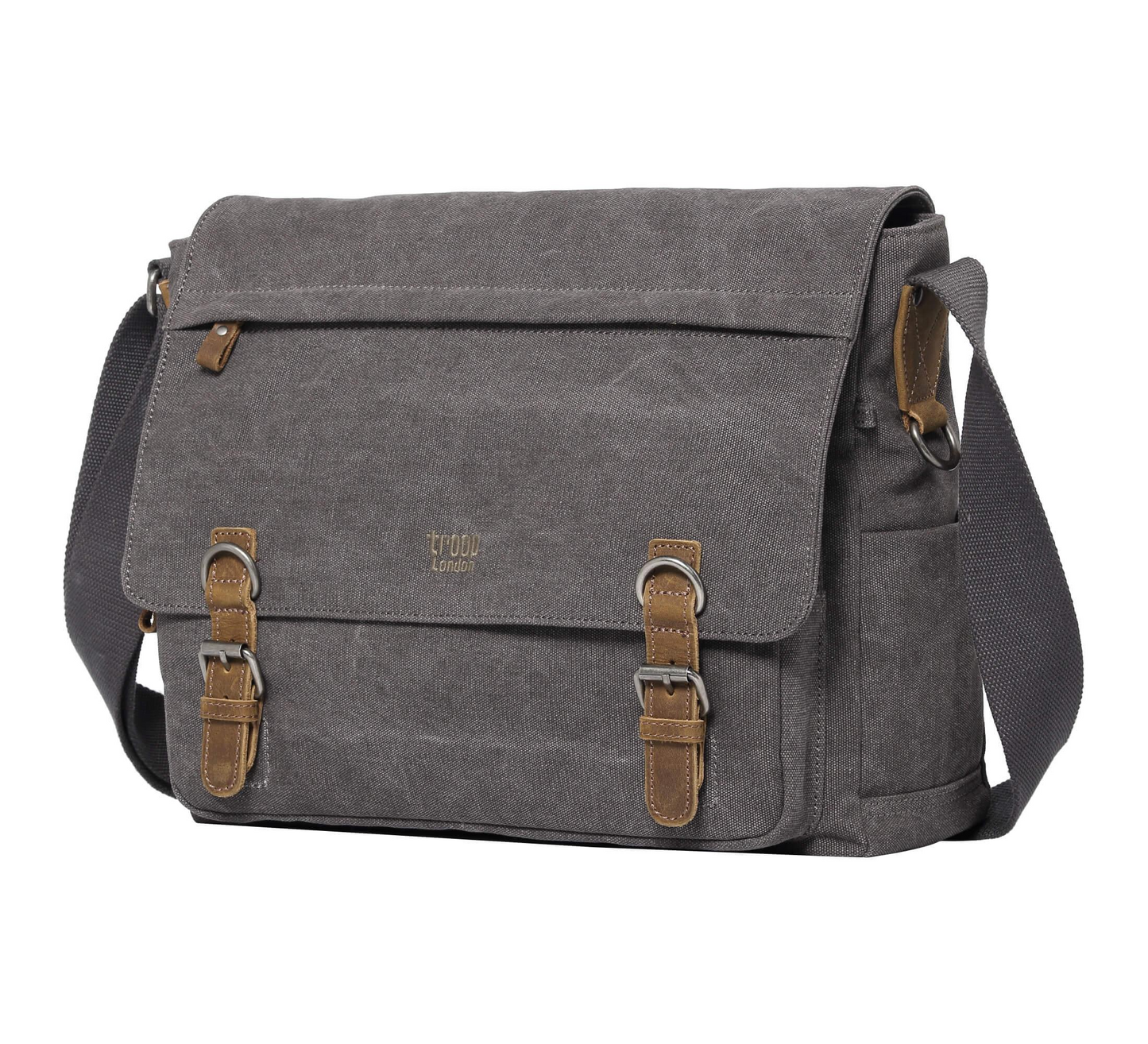 Classic Laptop Messenger Bag - Charcoal