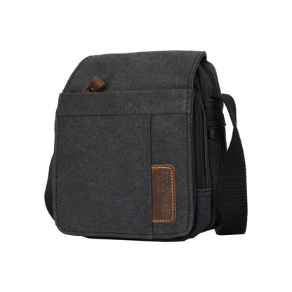 Troop Classic Small Flap Front Body Bag - Black Wash