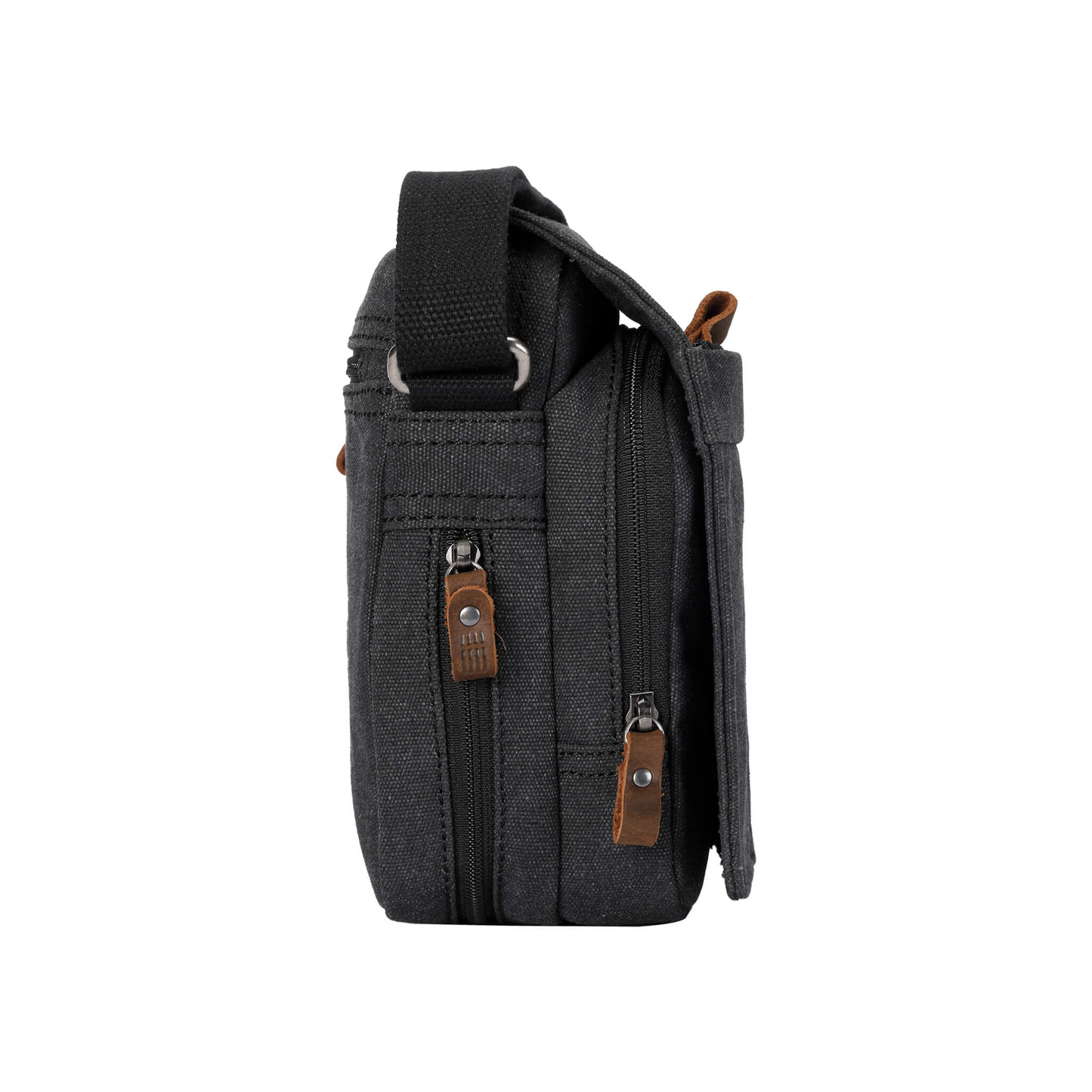 Troop Classic Small Flap Front Body Bag - Black Wash