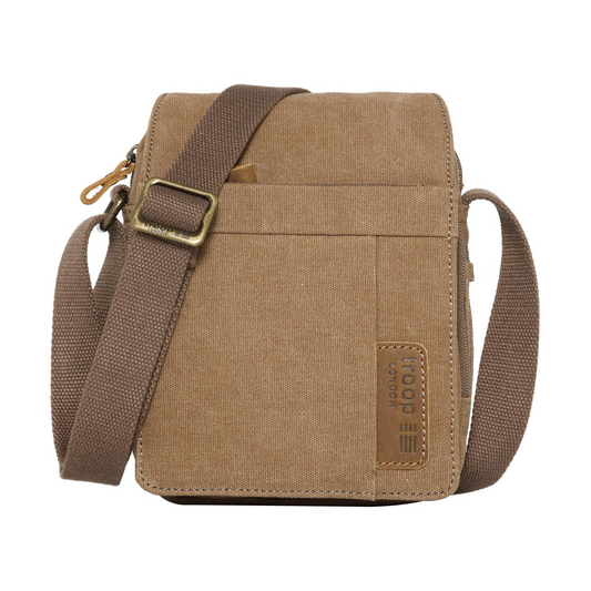 Classic Small Flap Front Body Bag - Brown | Troop London NZ