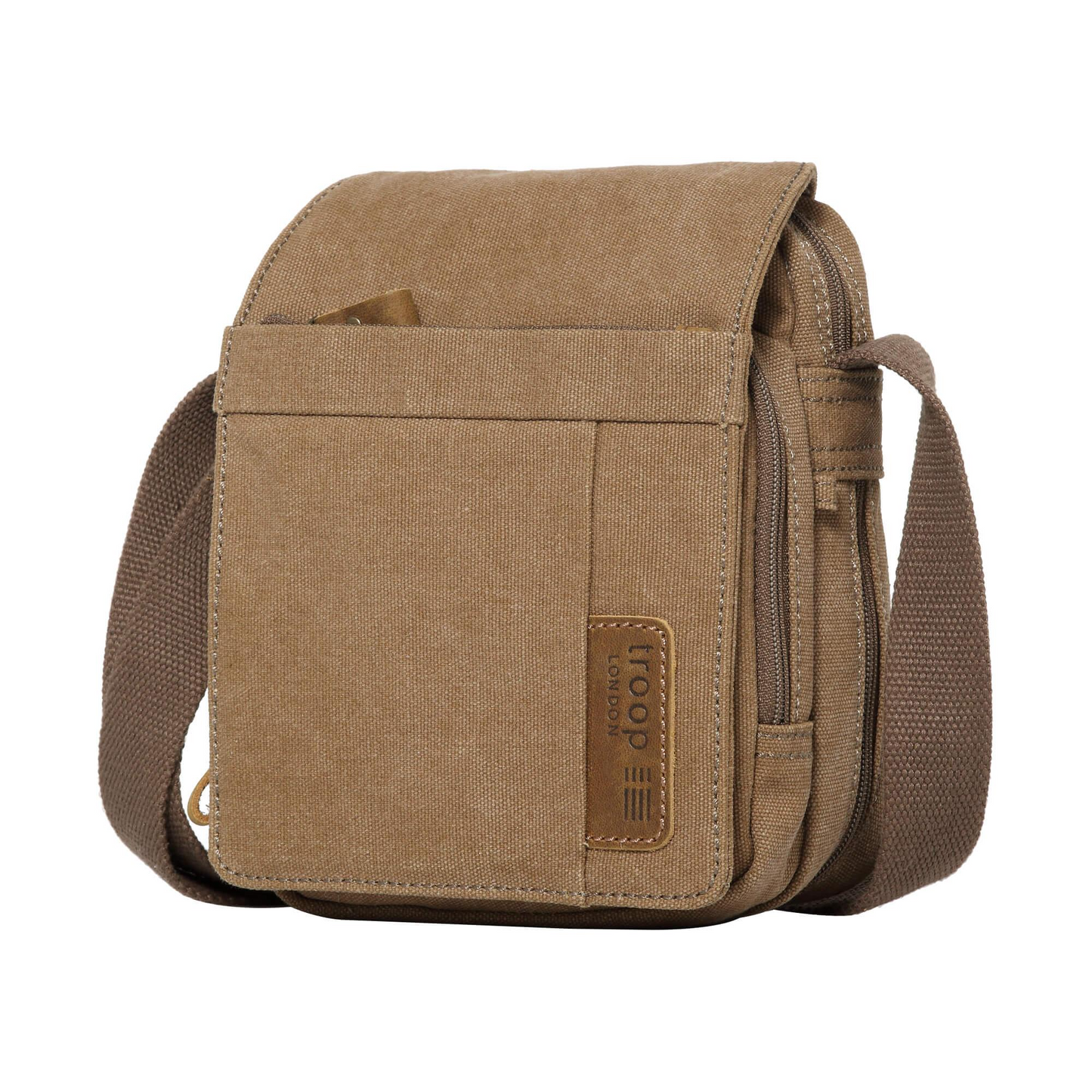 Classic Small Flap Front Body Bag - Brown | Troop London NZ