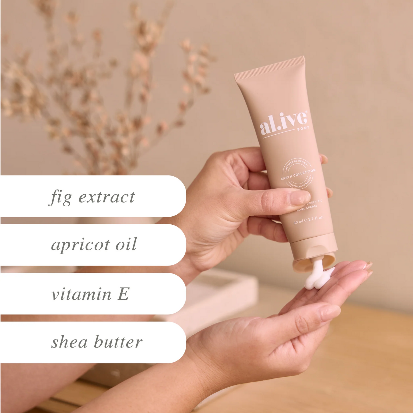 al.ive Body - Hand Cream - Apricot & Sweet Fig