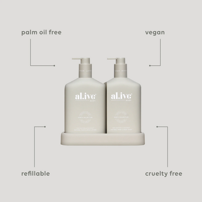 al.ive Body - Wash & Lotion Duo - Sea Cotton & Coconut