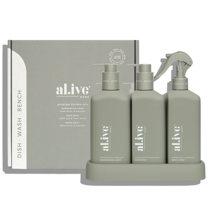 al.ive Body Kitchen Trio - Willow Gum & Lemon Myrtle + Lemon Myrtle & Honeydew