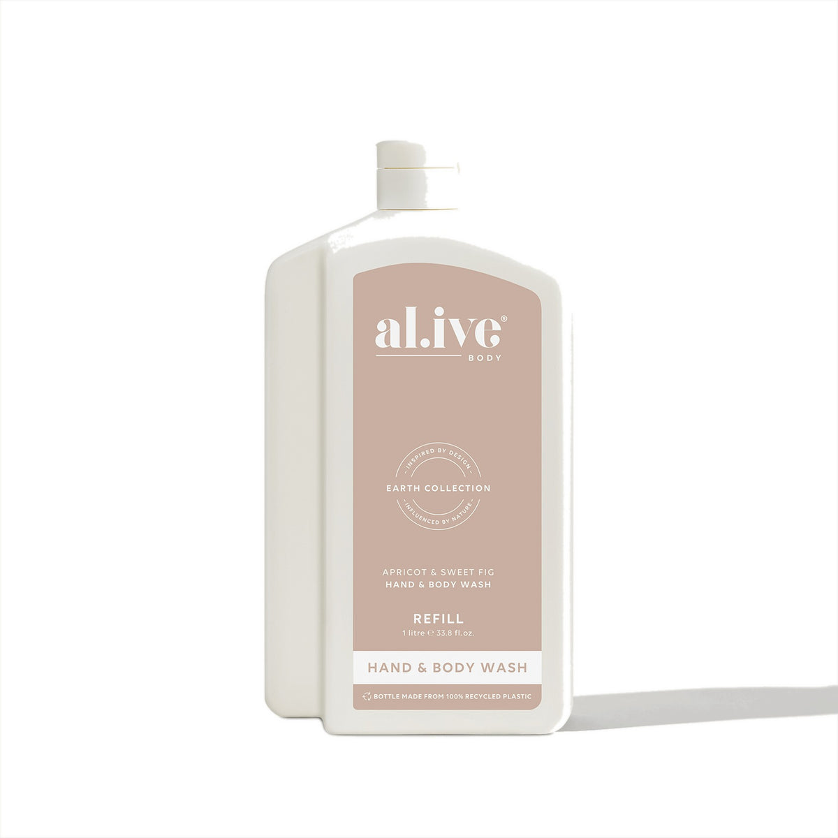 al.ive Body Hand Wash Refill - Apricot & Sweet Fig 1L