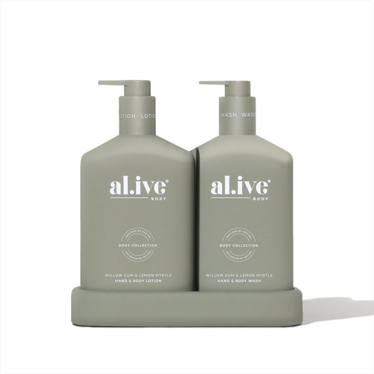 al.ive Body Wash & Lotion Duo - Willow Gum & Lemon Myrtle