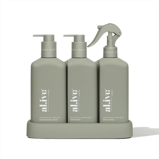 al.ive Body Kitchen Trio - Willow Gum & Lemon Myrtle + Lemon Myrtle & Honeydew