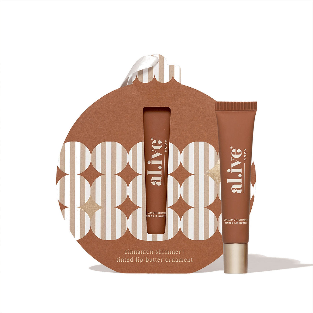 al.ive Body Tinted Lip Butter Ornament - Cinnamon and Citrus