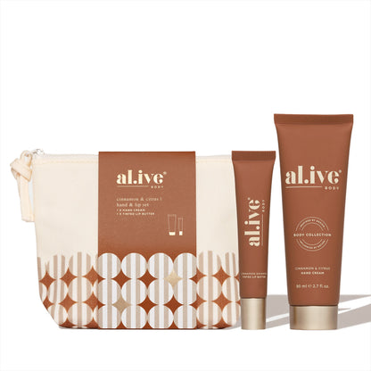 al.ive Body Hand & Lip Giftset - Cinnamon & Citrus