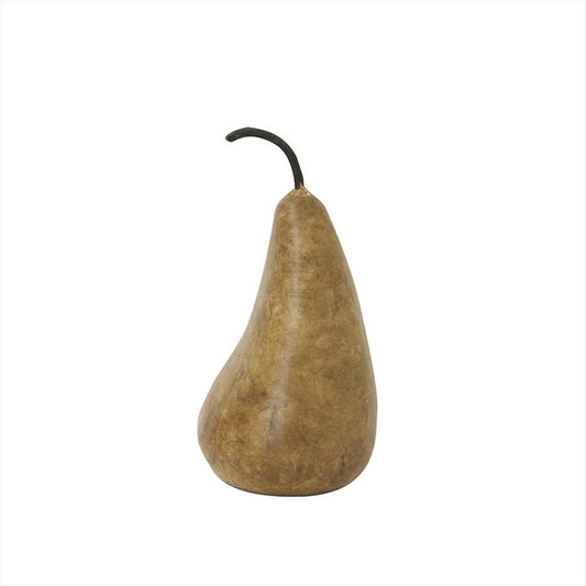 CC Interiors Medium Marble Decorative Pear - Golden Brown