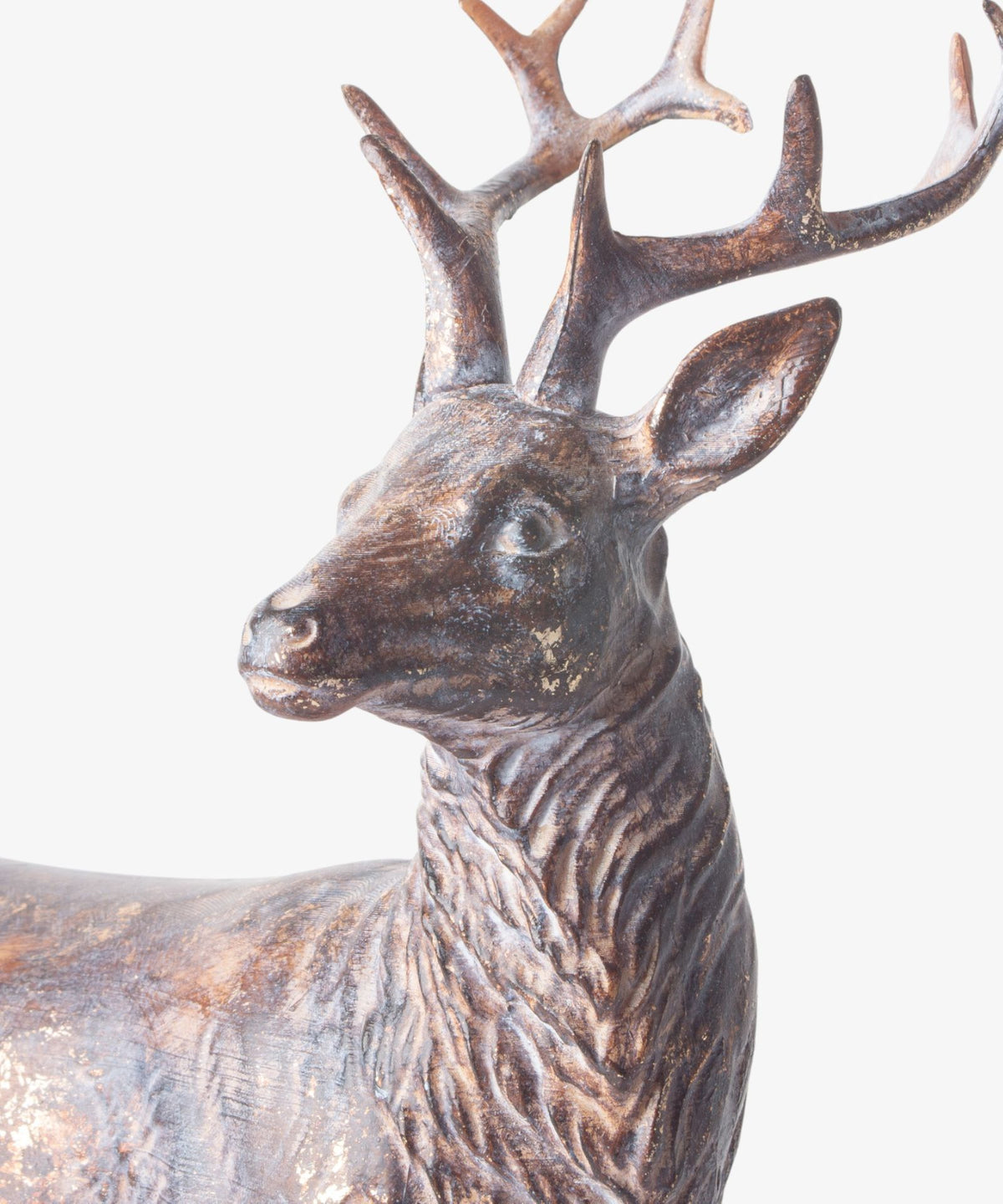 French Country Sentinel Small Standing Reindeer Left Side