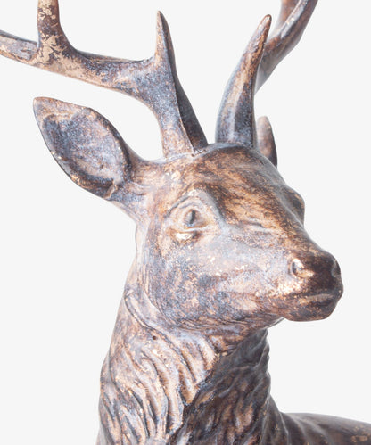 French Country Sentinel Small Standing Reindeer Right Side