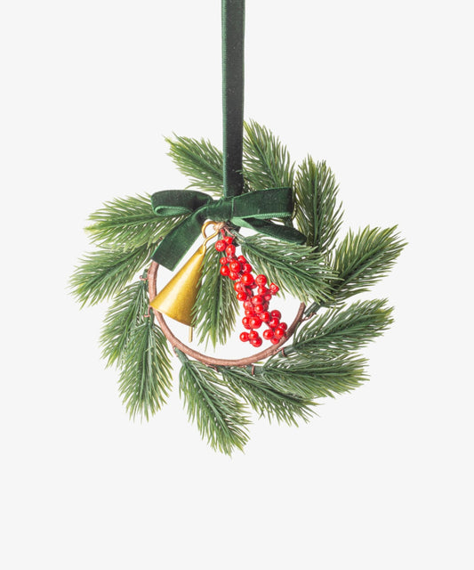 French Country Festive Sprig Mini Wreath