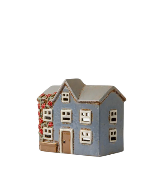 Devon Peak Tea Light Cottage Cornflour