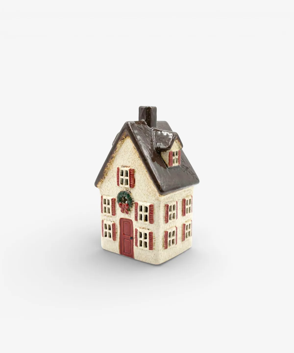 Tea Light House - Nordgard Tall Villa with Bow Wreath