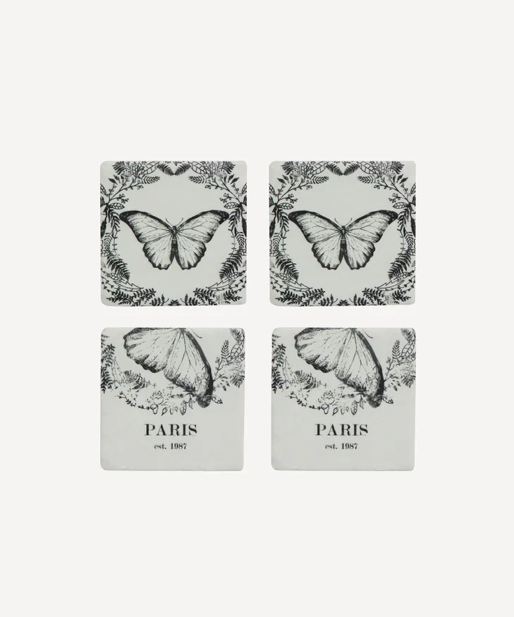 Butterfly Coasters Set | French Country | Avisons