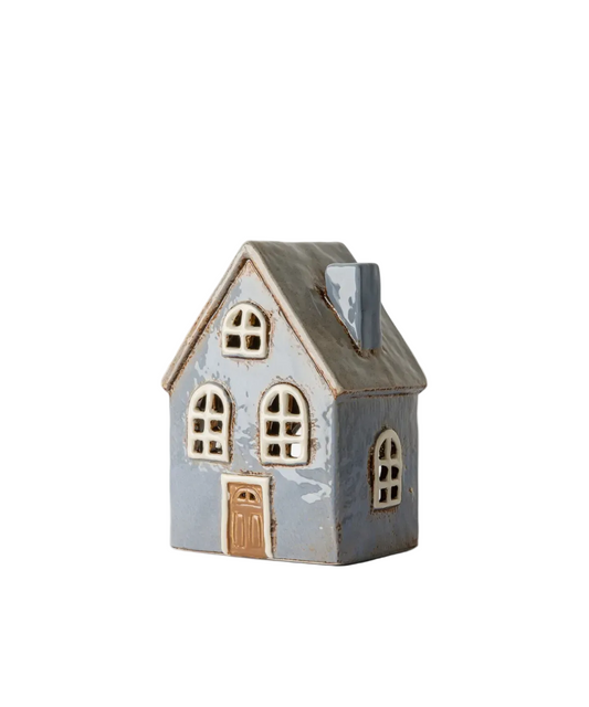 Devon Tea Light Cottage Arch Window Cornflour