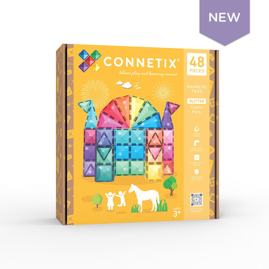 Connetix - Glitter Castle Pack 48pc
