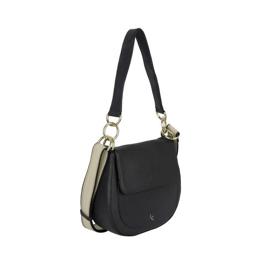 Nalle Crossbody Shoulder Bag - Black