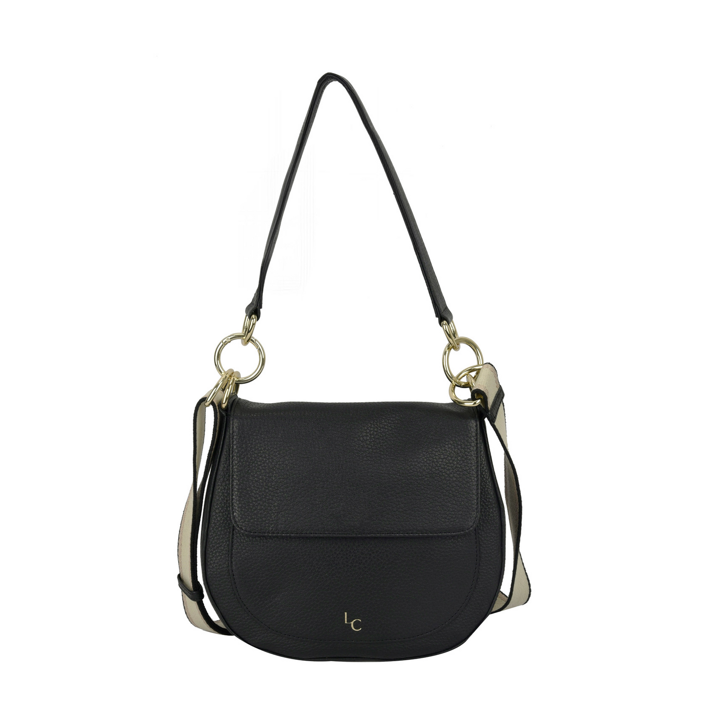 Nalle Crossbody Shoulder Bag - Black