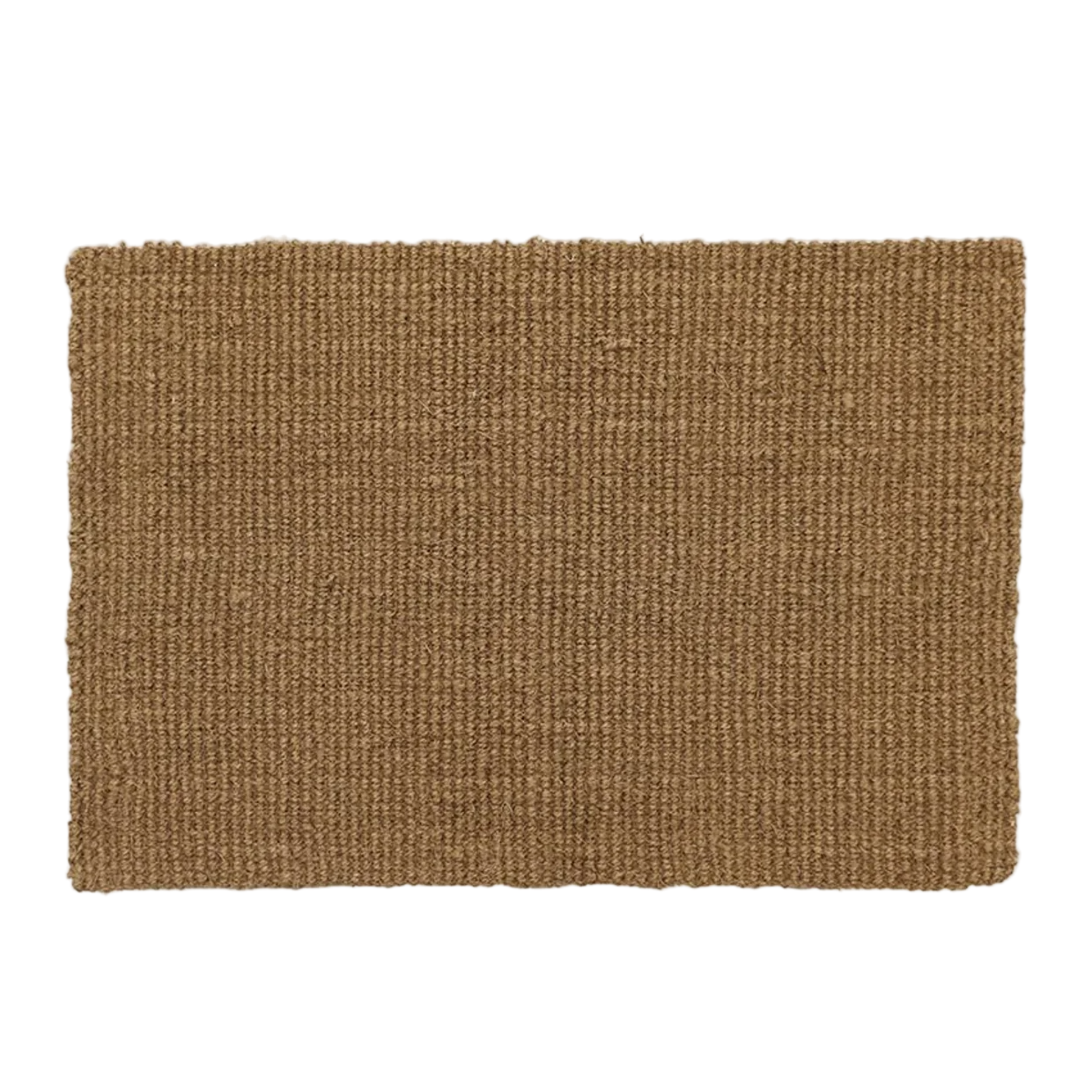 Brown doormat on a white background