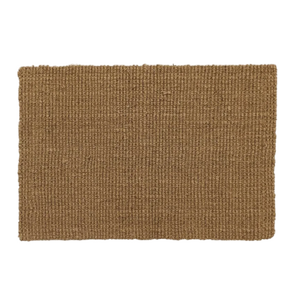 Brown doormat on a white background