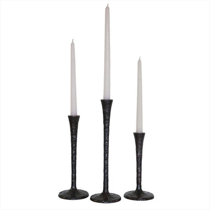 CC Interiors Gothic Bronze Candlestick Set of 3